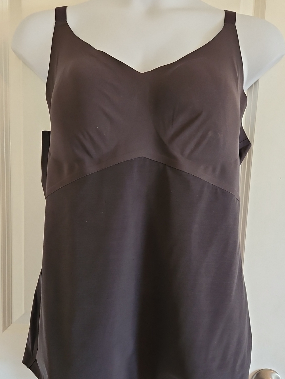 Honeylove Dark Gray Liftwear Shapewear Tank With Built In Bra